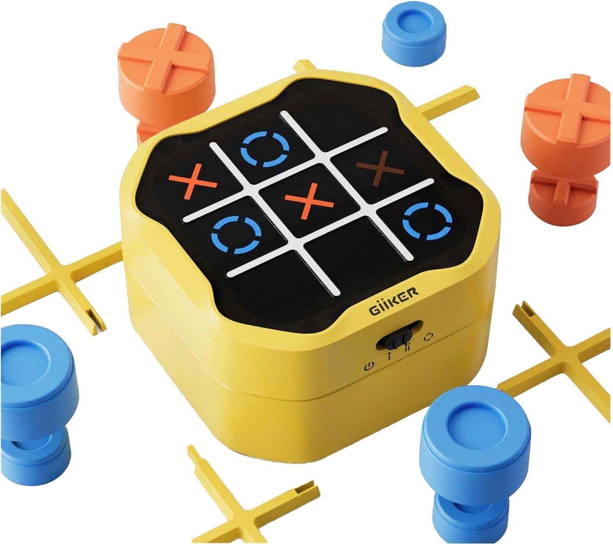 Jeu de morpion électronique - Tic-Tac-Toe Bolt (jaune)