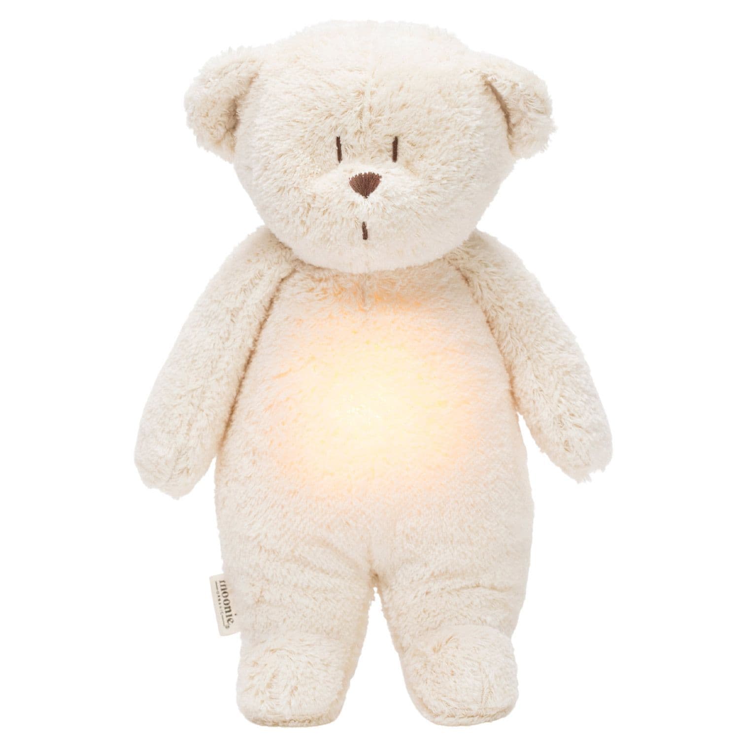 Moonie organic 2.0 - Veilleuse ours bruits blancs - Polar (blanc crème)