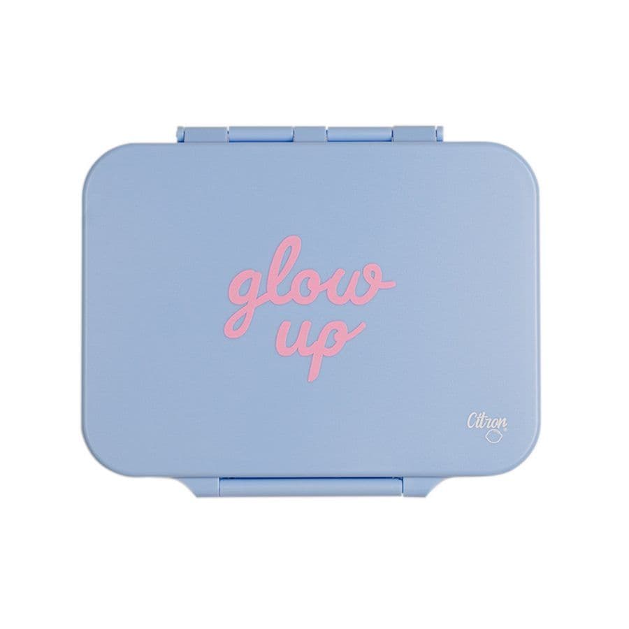Lunchbox Glow up bleu - Grande boite à compartiments en tritan